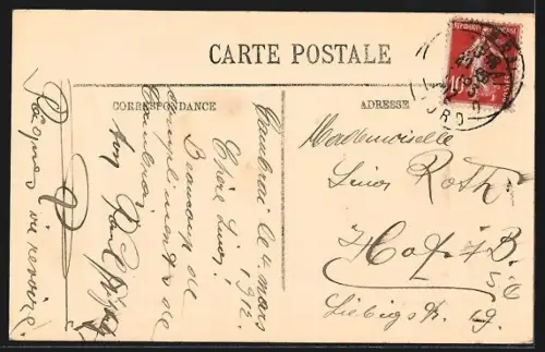 AK Cambrai, Le Boulevard Faidherbe