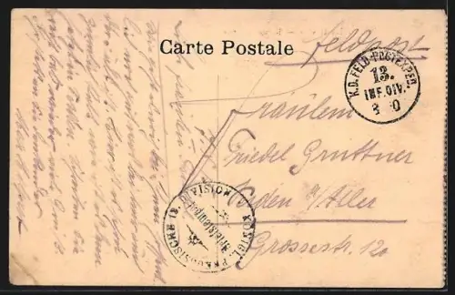 AK La Bassée, Route de Lens