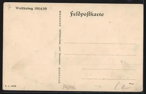 AK La Bassée, Strassenpartie mit zerstörten Häusern, Weltkrieg 1914-16