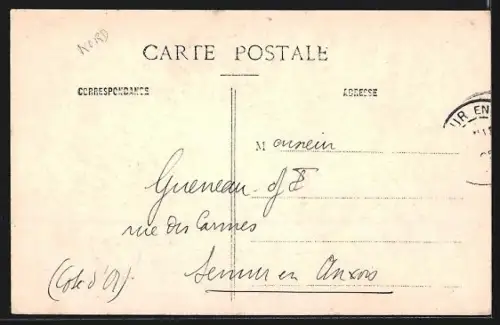 AK Valenciennes, Schriftzug mit Kirche, Denkmal und Strassenpartie