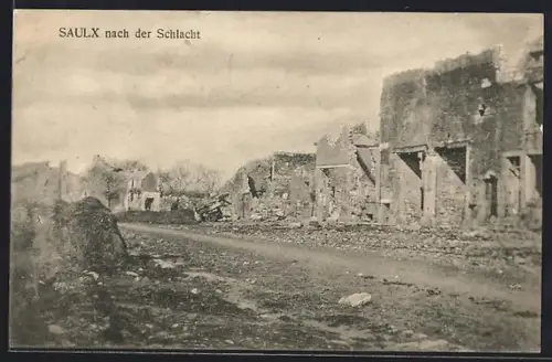 AK Saulx, Strassenpartie nach der Schlacht