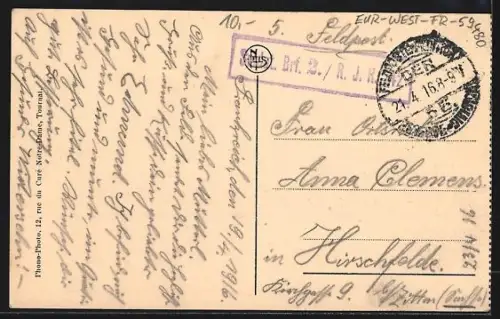 AK La Bassée, Rue de Mizelle