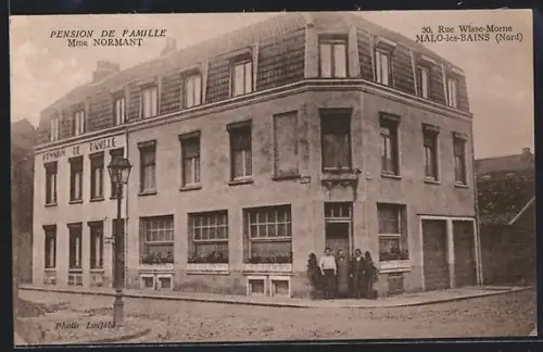 AK Malo-les-Bains, Pension de famille Mme Normant, 30, Rue Wisse-Morne