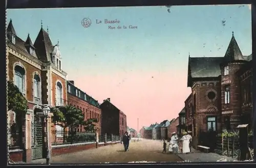 AK La Bassee, Rue de la Gare