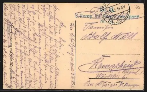 AK La Basse, Rue de la Gare