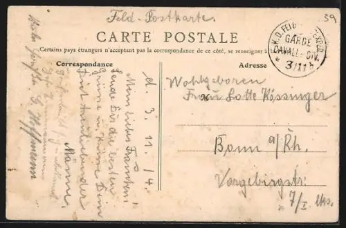 AK Quesnoy-sur-Deûle, Hospice et Ecole Communlae de Filles