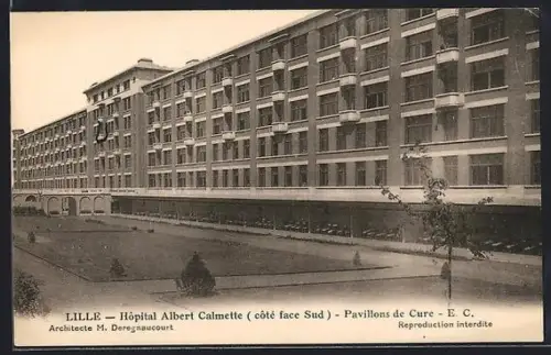 AK Lille, Hopital Albert Calmette cote face Sud, Pavillons de Cure