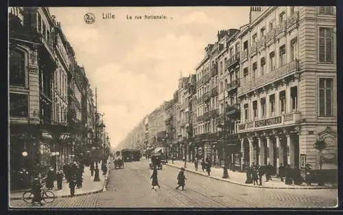 AK Lille, La rue Nationale