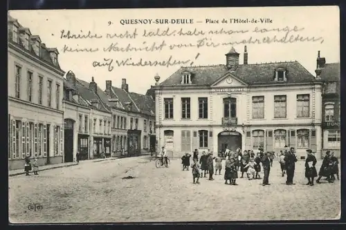 AK Quesnoy-sur-Deule, Place de l`Hôtel-de-Ville
