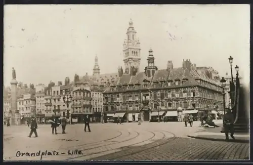 Foto-AK Lille, Grandplatz