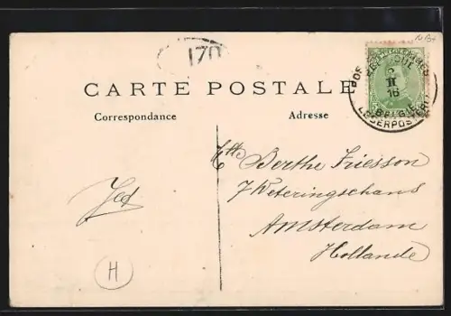 AK Loon-Plage, Rue Nationale vers. Dunkerque