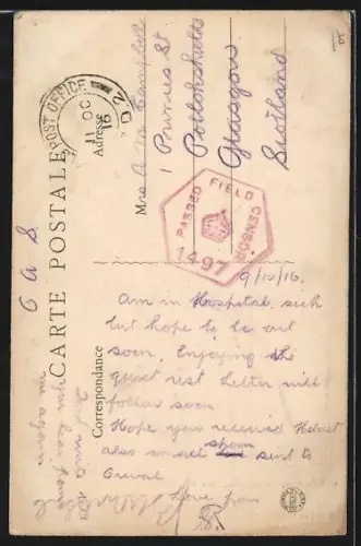 AK Albert /Somme, Guerre 1914-16, Intérieur de la Basilique, Les Grandes Orgues