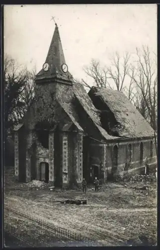 AK Manancourt, Zerstörte Kirche