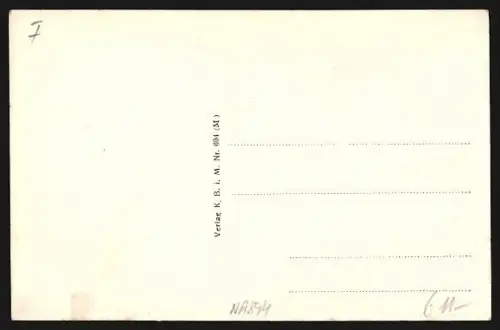 AK Doingt b. Peronne, Zerstörte Ortspartie