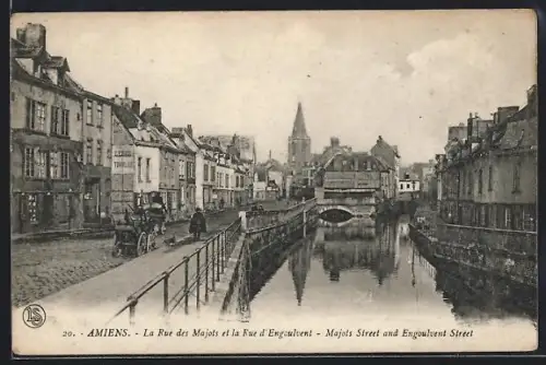 AK Amiens, La rue des Majots et la Rue d`Engculvent