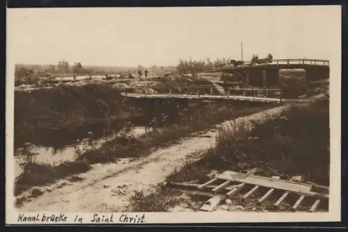 AK Saint Christ, Kanalbrücke