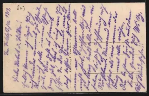 AK Miraumont, Zerstörte Kirche