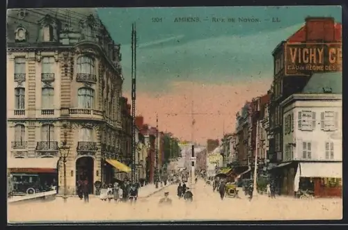AK Amiens, Rue de Noyon