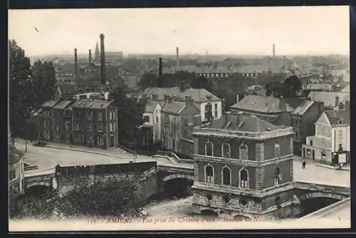 AK Amiens, Vue prise du Château d`eau