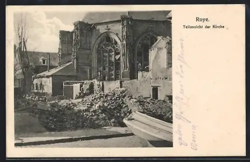 AK Roye, Teilansicht der Kirche