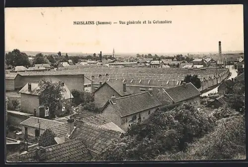 AK Moislains /Somme, Vue générale et la Cotonnière