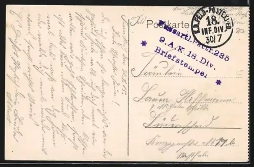 AK Roiglise, Versorgungskompagnie mit Beutestier