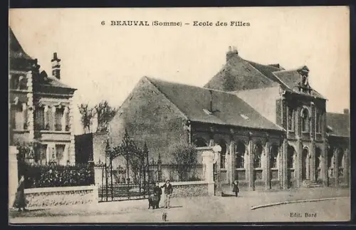 AK Beauval /Somme, Ecole des Filles