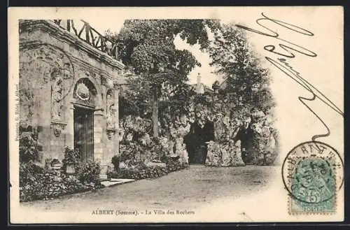AK Albert /Somme, La Villa des Rochers