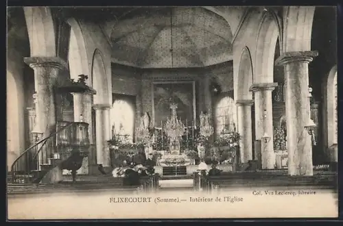 AK Flixecourt /Somme, Intérieur de l`Eglise