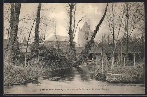 AK Gamaches /Somme, Les bords de la Bresle et l`ancien Château