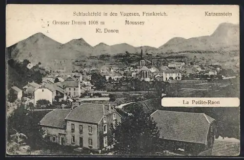 AK La Petite-Raon, Schlachtfeld in den Vogesen