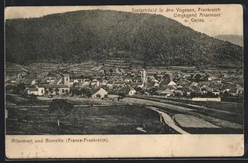 AK Allarmont, Bionville, Schlachtfeld in den Vogesen