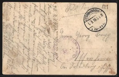 AK Allarmont, Bionville, Schlachtfeld in den Vogesen