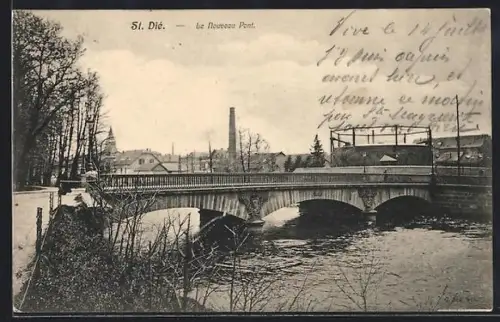 AK St.-Dié, Le Nouveau Pont
