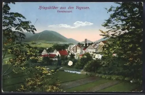 AK Vexaincourt, Kriegsbilder aus den Vogesen