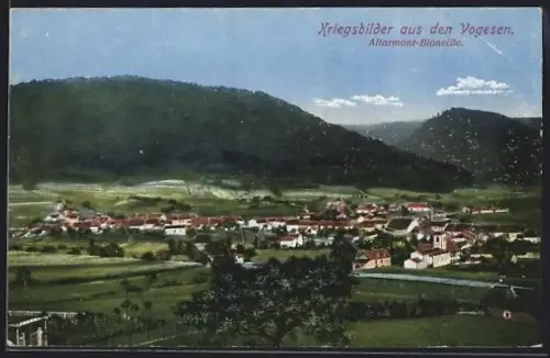 AK Allarmont-Bionville, Kriegsbilder aus den Vogesen