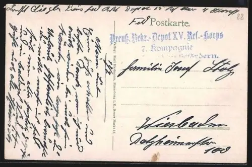 AK Mittelvogesen, Blick auf die Ruine Spesburg