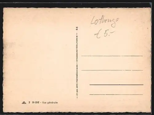 AK St.-Dié, Vue générale