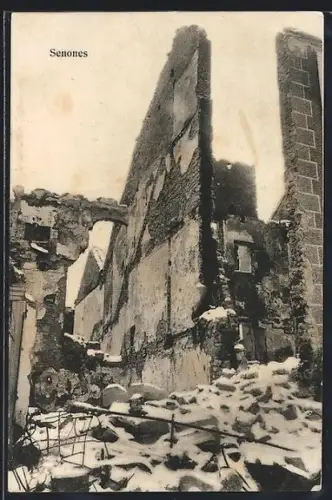 AK Senones, Panorama d`une maison détruite