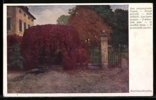 Künstler-AK Karl Maria Schuster: Aus vergangenen Tagen