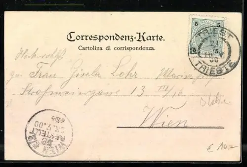 AK Triest, Uferpartie, Miramar