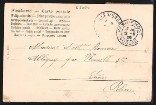 AK Thann i. Els., Totalansicht aus der Vogelschau