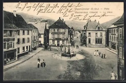 AK Massevaux /Alsace, La place