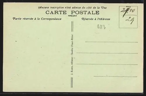 AK Soultz /Alsace, Eglise Paroissale, Nid de Cigognes