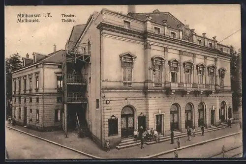 AK Mülhausen i. E., Theater mit Kindergruppe