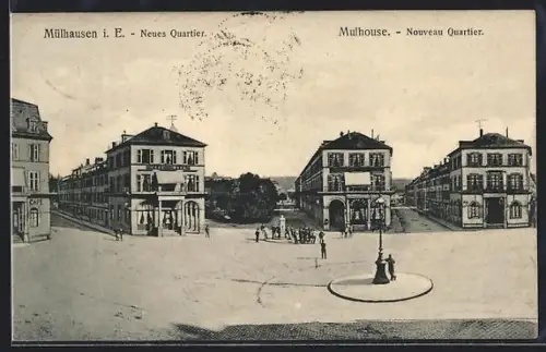 AK Mülhausen i. E., Neues Quartier
