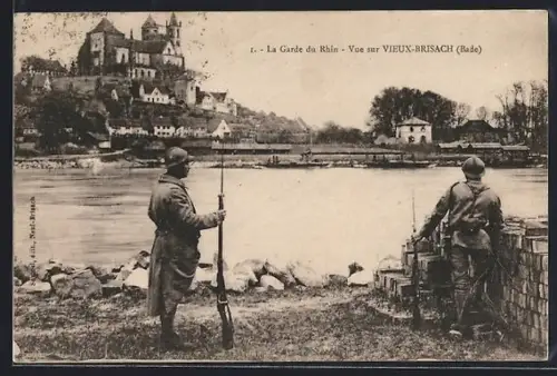 AK Vieux-Brisach, Bade, Vue sur Vieux-Brisach