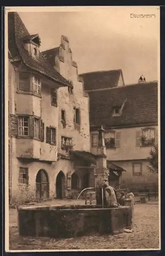 AK Eguisheim, Alter Brunnen