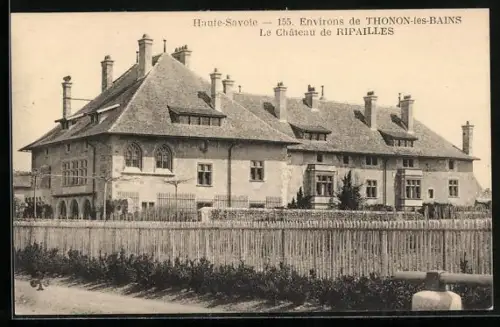 AK Thonon-les-Bains, Environs et Le Châteaux de Ripailles