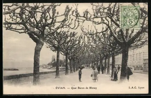 AK Évian, Quai Baron de Blenay